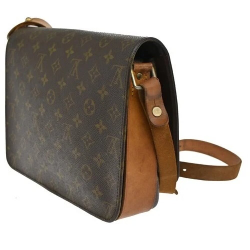 LOUIS VUITTON Cartouchiere GM Shoulder Bag Monogram Leather Brown M51252 31CA318 - Picture 4 of 16